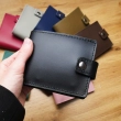 Babylon Compact Leather Wallet, Black
