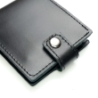 Babylon Compact Leather Wallet, Black