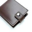 Leather Wallet Babylon Compact, Dark Brown