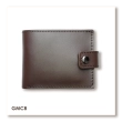 Leather Wallet Babylon Compact, Dark Brown