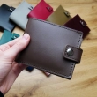 Leather Wallet Babylon Compact, Dark Brown