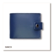 Leather Wallet Babylon Compact, Blue