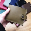 Leather Wallet Babylon Compact, Khaki