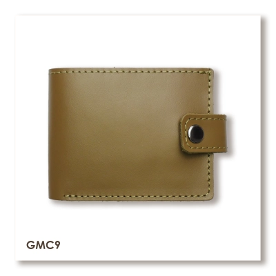 Leather Wallet Babylon Compact, Khaki