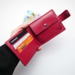 Кожаный кошелек Babylon Compact, красный