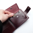Кожаный кошелек Babylon Compact, бордовый