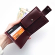 Кожаный кошелек Babylon Compact, бордовый