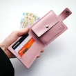 Кожаный кошелёк Babylon Compact, розовый