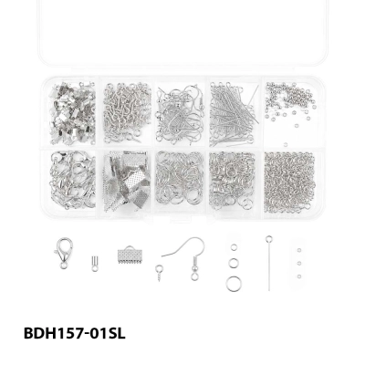 Набір біжутерної фурнітури (Срібло) BDH157-01SL