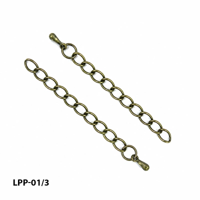 Extension chain with pendant, 5.5 cm LPP-01/3 (bronze)