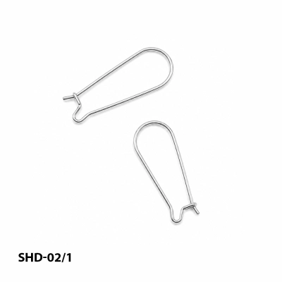 Long Earwires, 33 mm SHD-02/1 (silver)