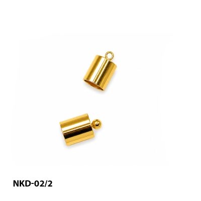 Tip-cap for cords and strings, 8x12 mm NKD-02/2 (gold)