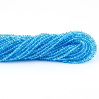 Намистини круглі кришталеві 2 мм, 00006 (≈180 шт.)