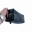 Babylon Atlas S Cosmetic Bag-Pouch, Black, Smooth Leather