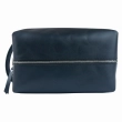 Babylon Atlas S Cosmetic Bag-Pouch, Black, Smooth Leather