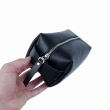 Babylon Atlas S Cosmetic Bag-Pouch, Black, Smooth Leather