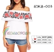 Women's Blouse with Ruffle BJV-003