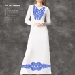 Women's dress with sleeves PZ-221 (long)