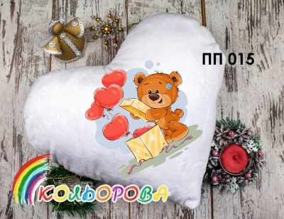 Принтованная подушка (наволочка) ПП-015