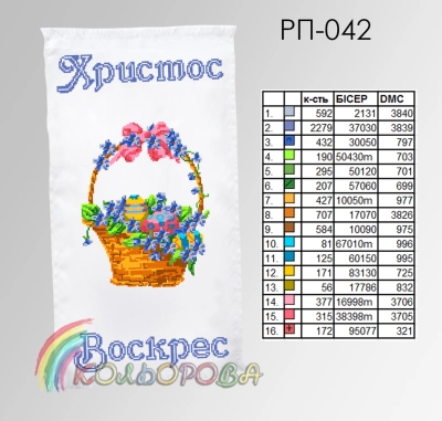 Пасхальный рушник РП-042