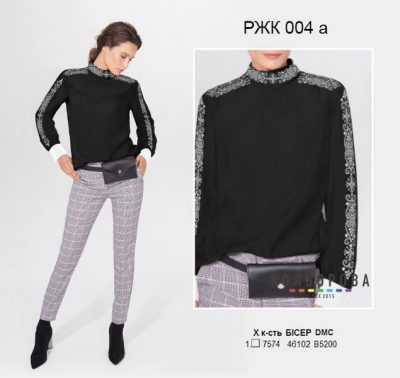 Рубашка женская комбинированая РЖК-004А