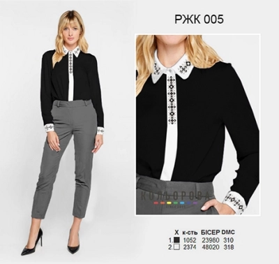 Рубашка женская комбинированая РЖК-005