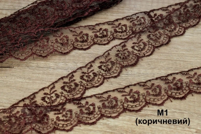 Кружево синтетическое М1 (коричневый)